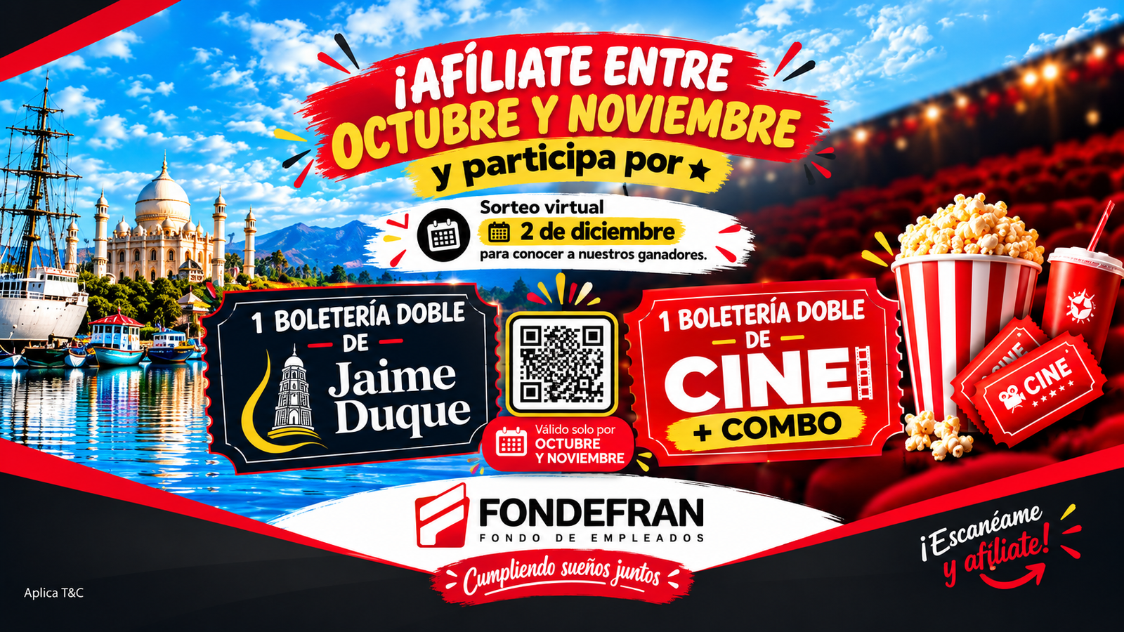 Afíliate y gana experiencias inolvidables
